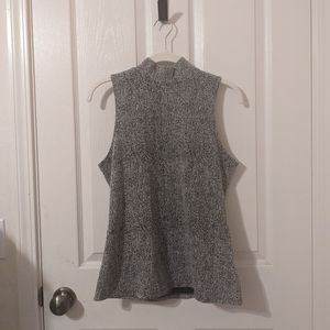 Mockneck Sleeveless Top